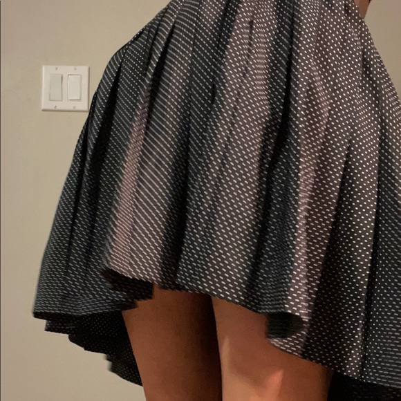Polka dot high waisted pleated skirt - Picture 6 of 10